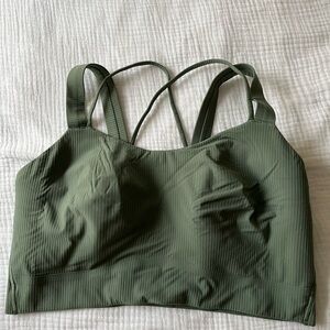 Lululemon Like a Cloud Ribbed Longline Bra - Light Support D/DD Cup (Size 12)